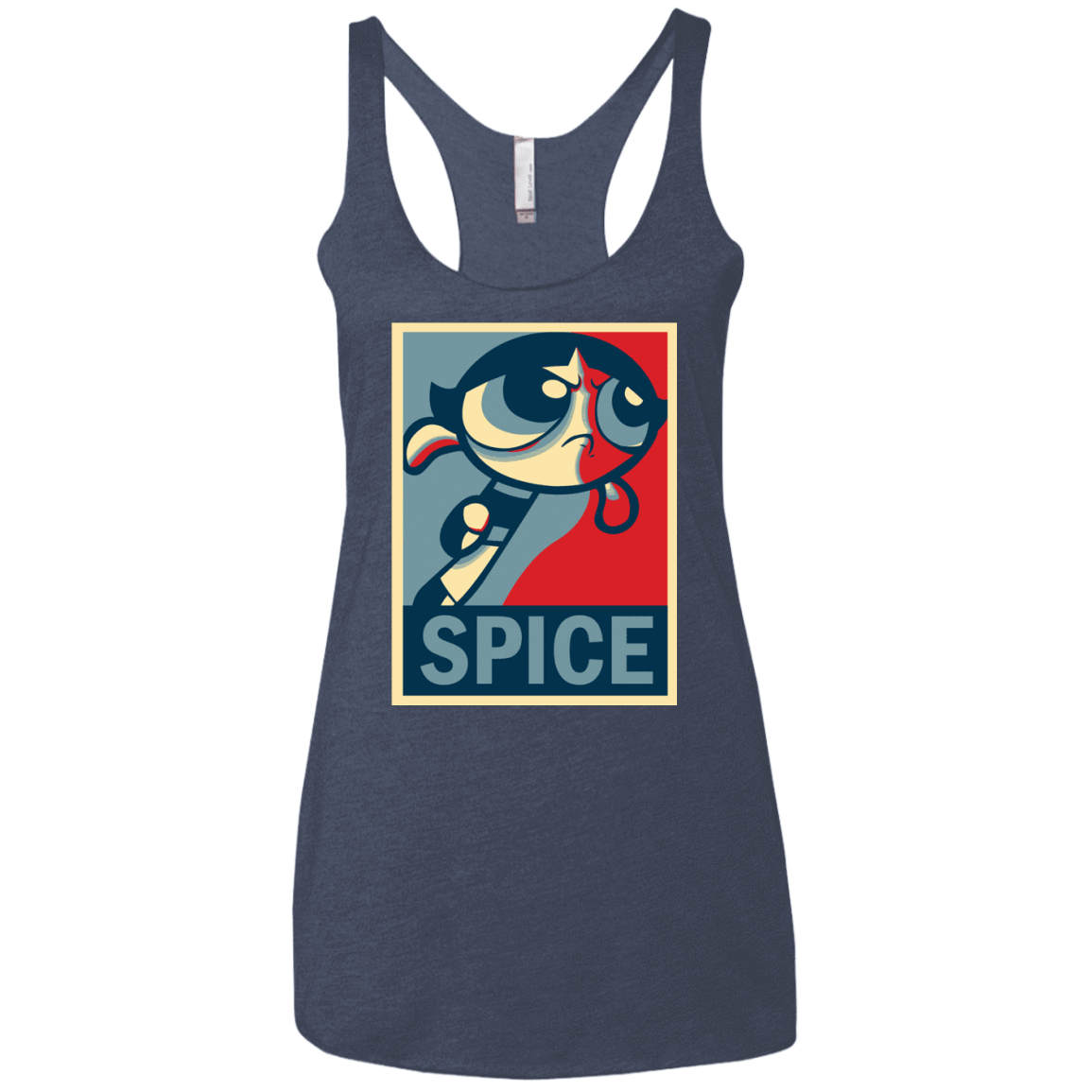 T-Shirts Vintage Navy / X-Small Spice Powerpuff Women's Triblend Racerback Tank