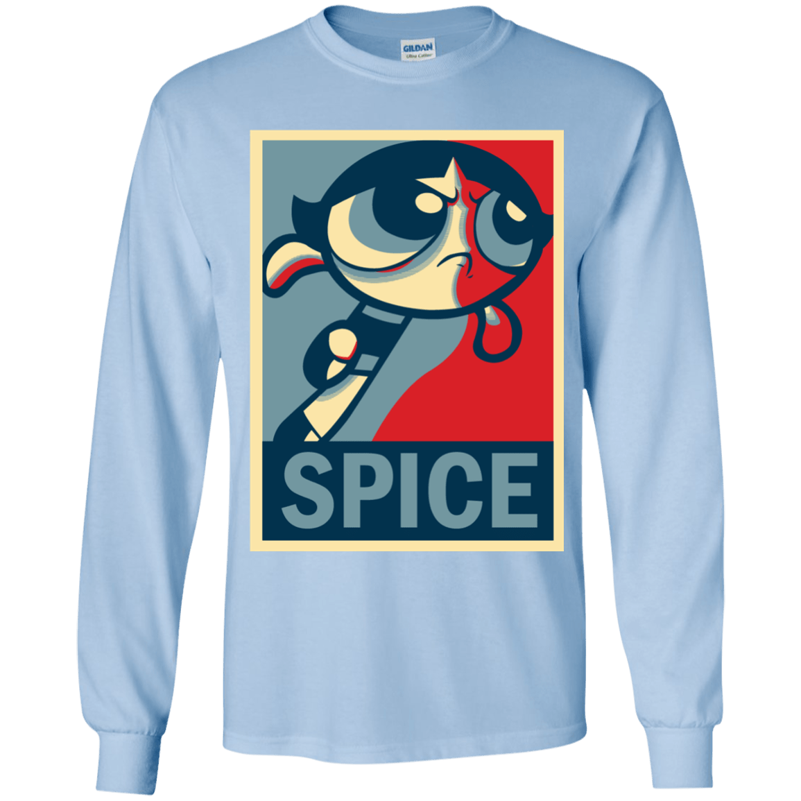 T-Shirts Light Blue / YS Spice Powerpuff Youth Long Sleeve T-Shirt