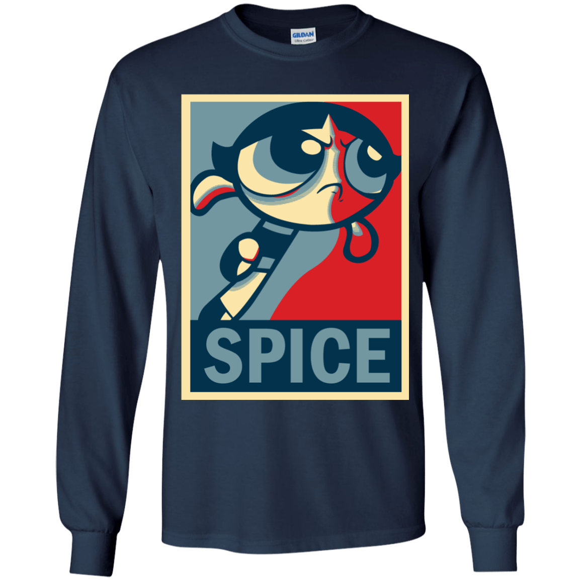 T-Shirts Navy / YS Spice Powerpuff Youth Long Sleeve T-Shirt