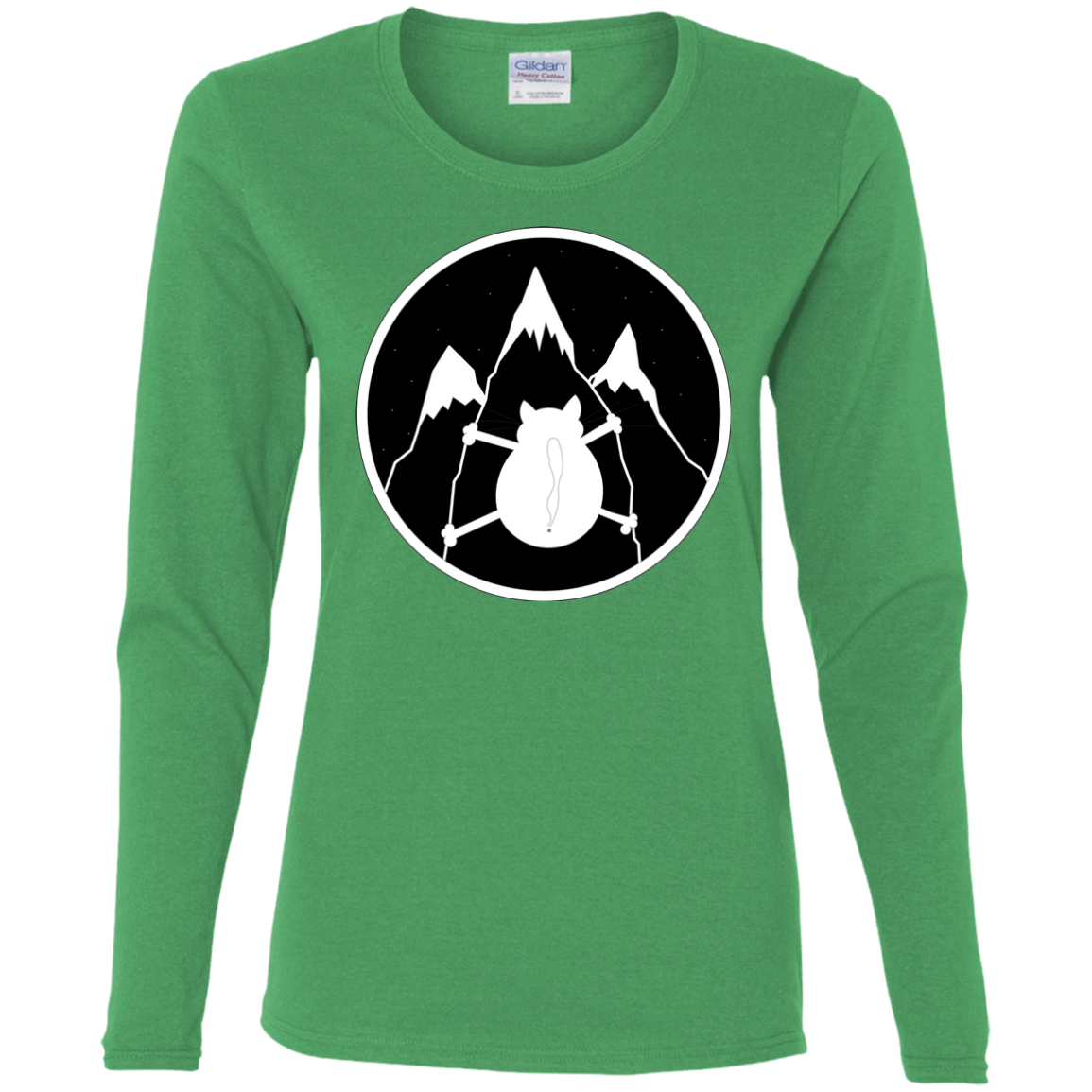 T-Shirts Irish Green / S Spider Cat Women's Long Sleeve T-Shirt