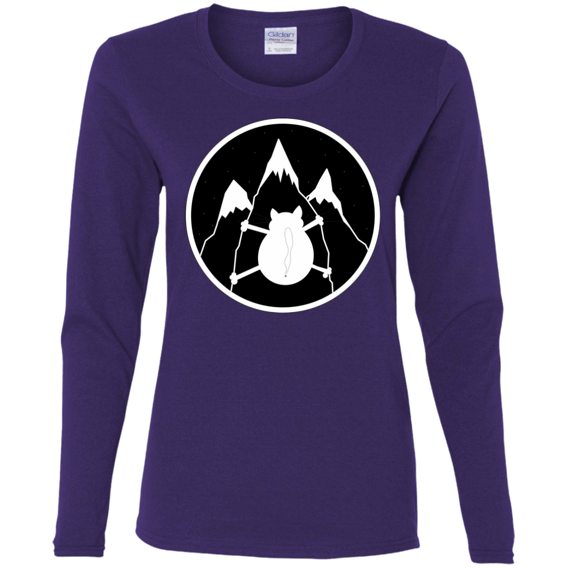 T-Shirts Purple / S Spider Cat Women's Long Sleeve T-Shirt