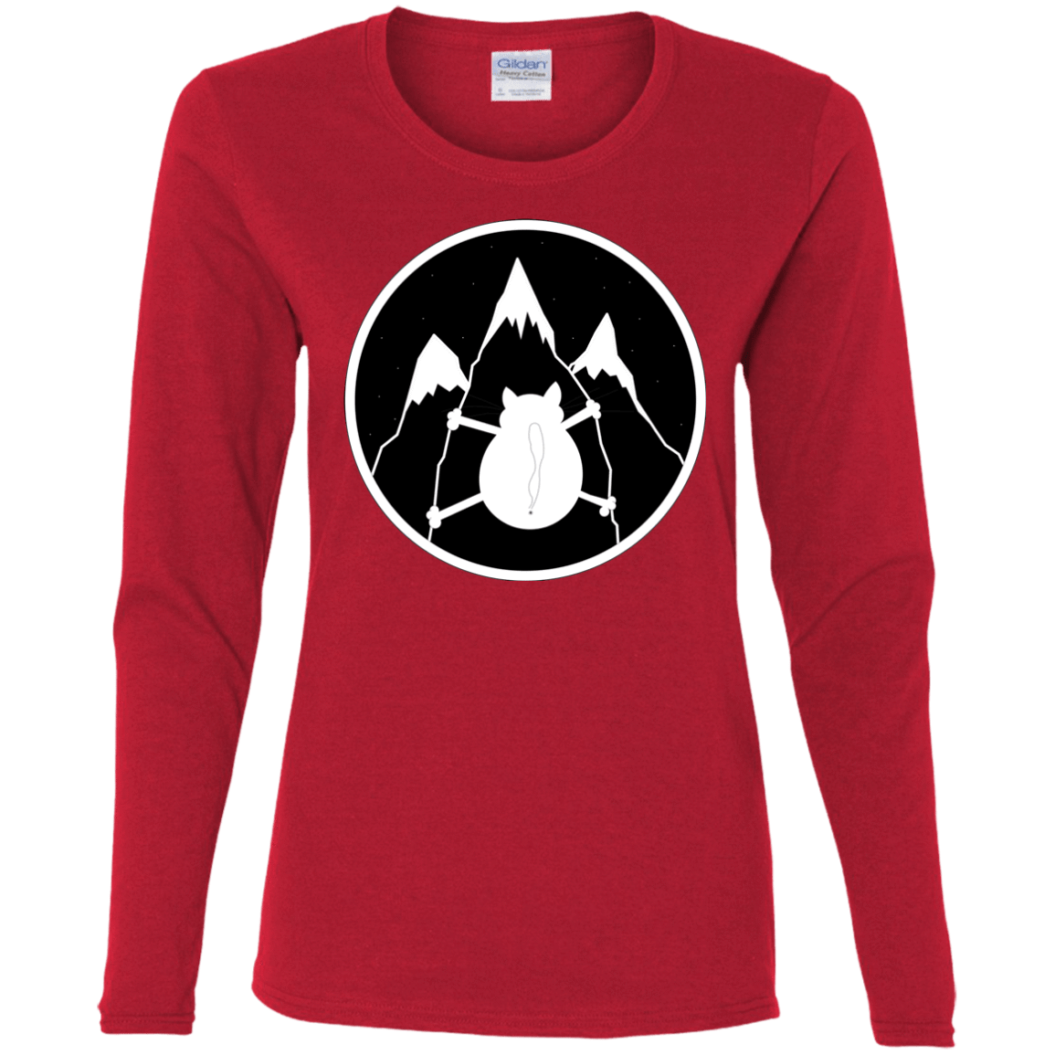 T-Shirts Red / S Spider Cat Women's Long Sleeve T-Shirt