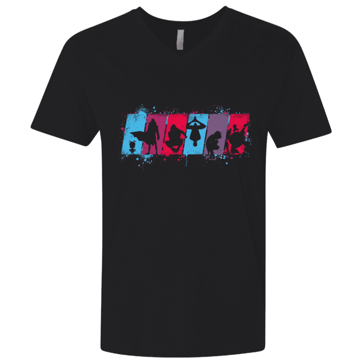 T-Shirts Black / X-Small Spider Friends Men's Premium V-Neck