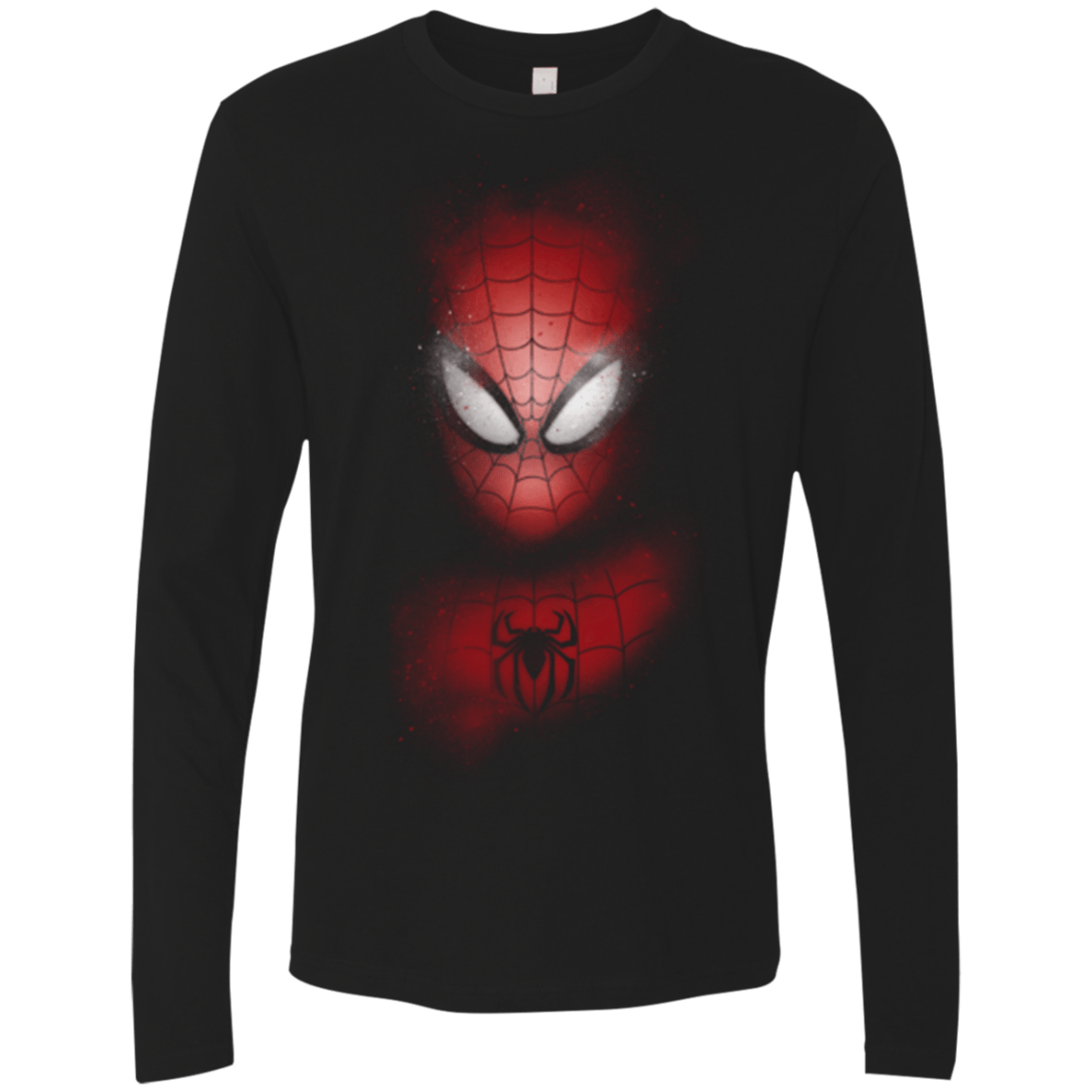 T-Shirts Black / Small Spider Graffiti Men's Premium Long Sleeve