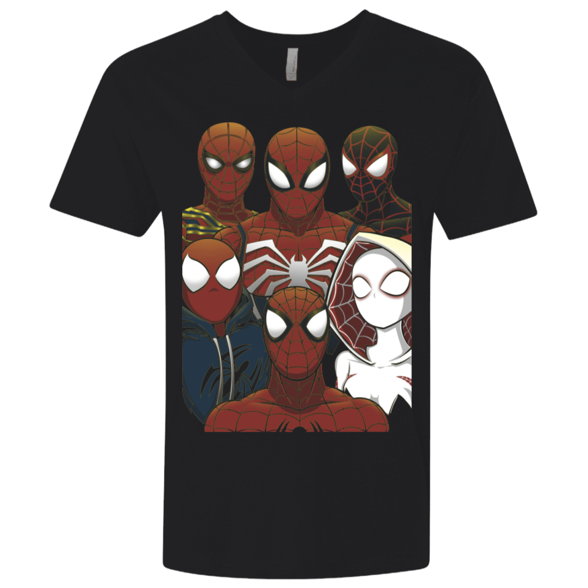 T-Shirts Black / X-Small SPIDER LEAGUE Men's Premium V-Neck