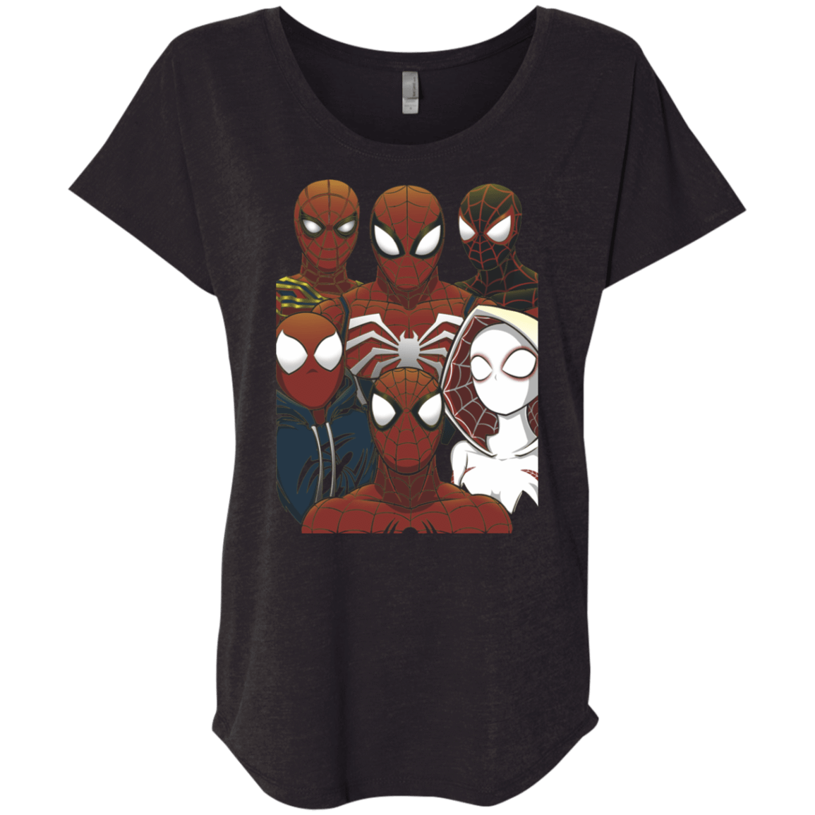 T-Shirts Vintage Black / X-Small SPIDER LEAGUE Triblend Dolman Sleeve