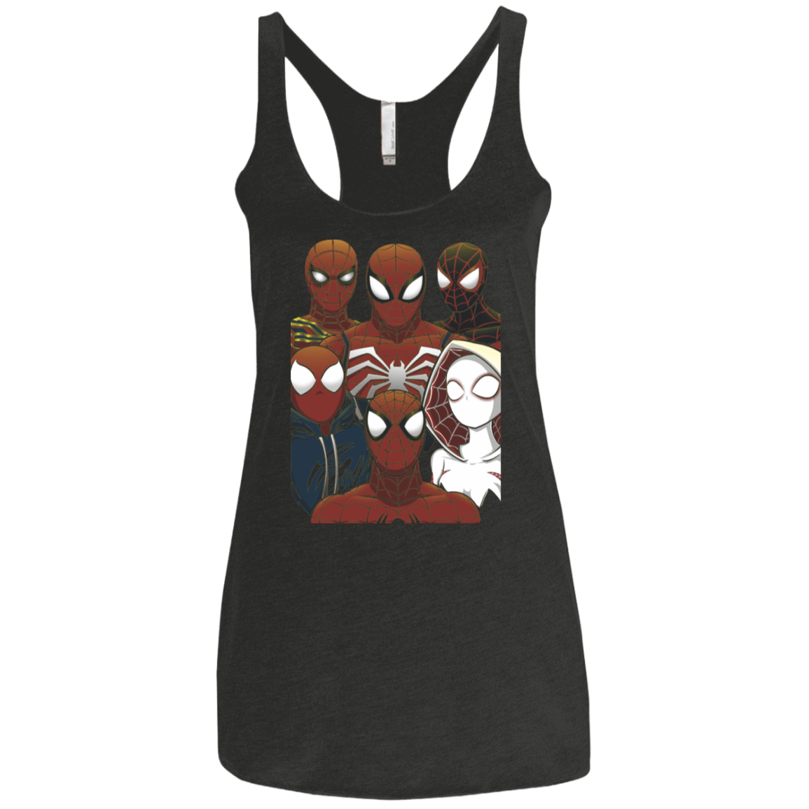 T-Shirts Vintage Black / X-Small SPIDER LEAGUE Women's Triblend Racerback Tank