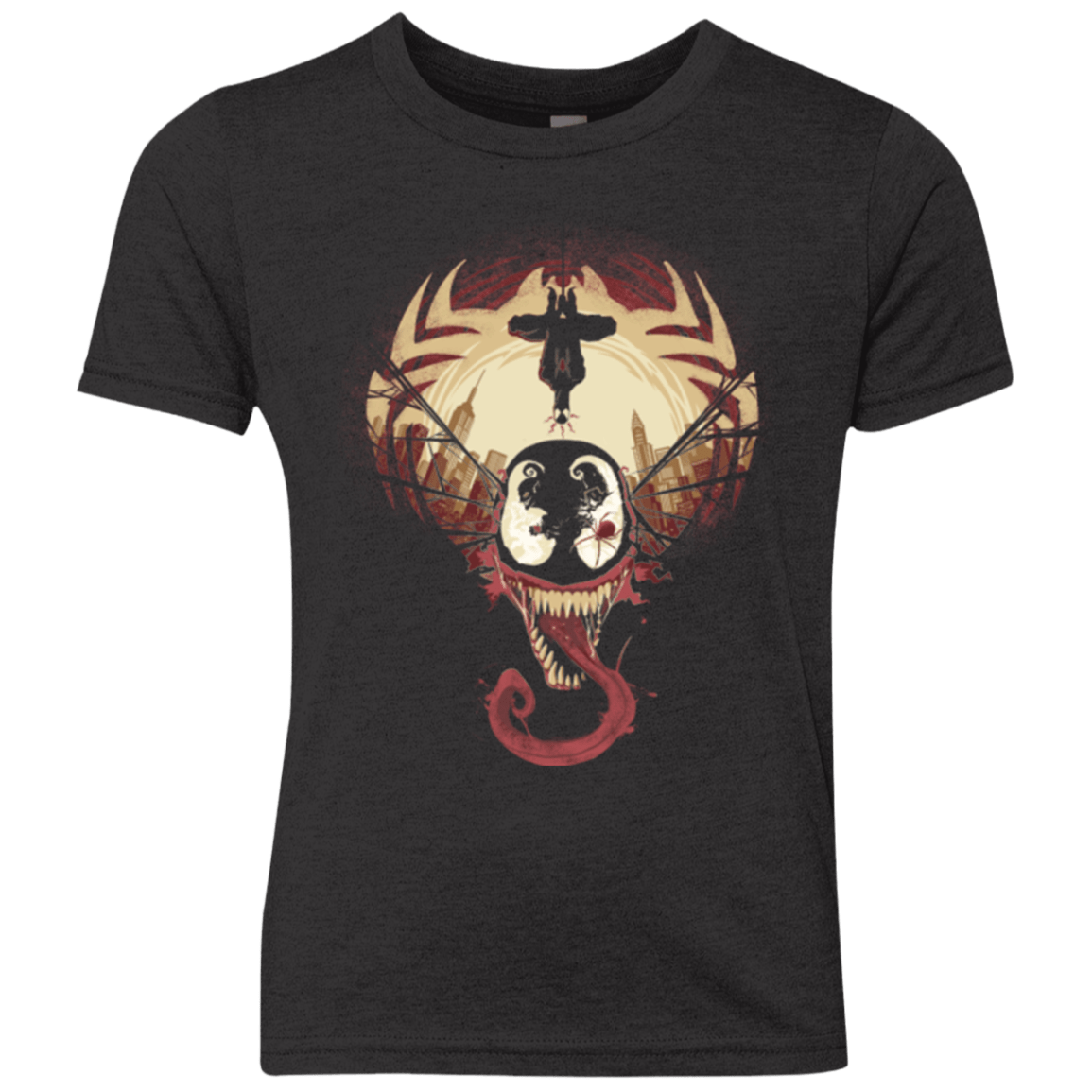 T-Shirts Vintage Black / YXS Spider Nightmare Youth Triblend T-Shirt
