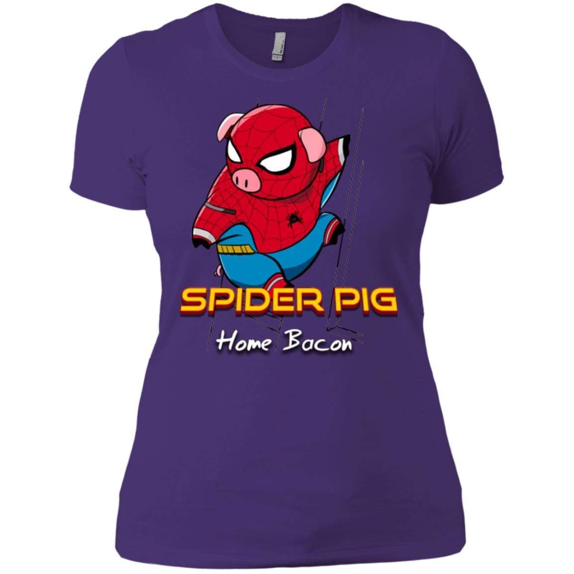 T-Shirts Purple / X-Small Spider Pig Build Line Women's Premium T-Shirt