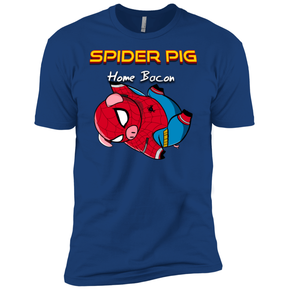 T-Shirts Royal / YXS Spider Pig Hanging Boys Premium T-Shirt
