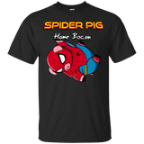 T-Shirts Black / Small Spider Pig Hanging T-Shirt
