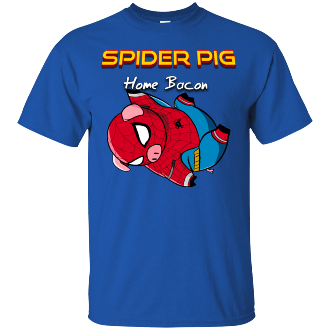 T-Shirts Royal / Small Spider Pig Hanging T-Shirt
