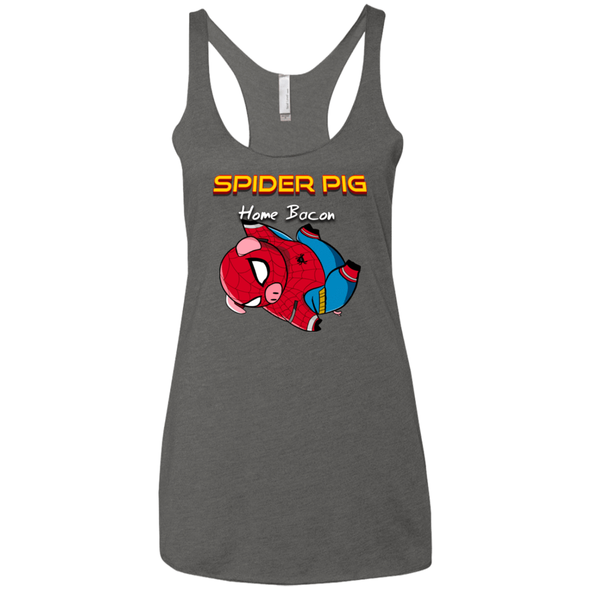 T-Shirts Premium Heather / X-Small Spider Pig Hanging Women's Triblend Racerback Tank