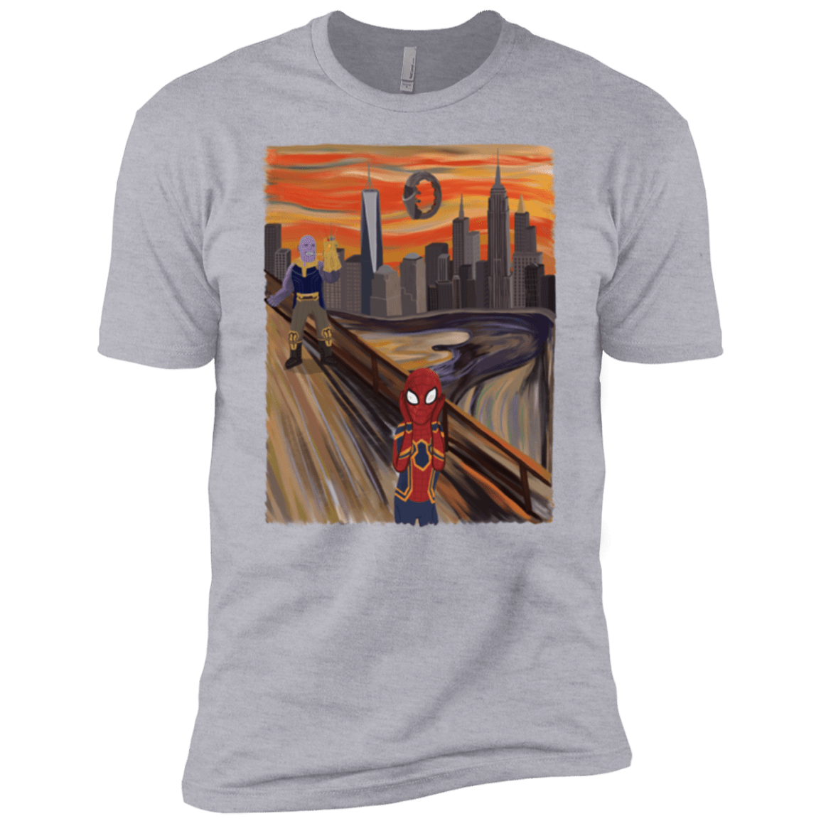 T-Shirts Heather Grey / YXS Spider Scream Boys Premium T-Shirt