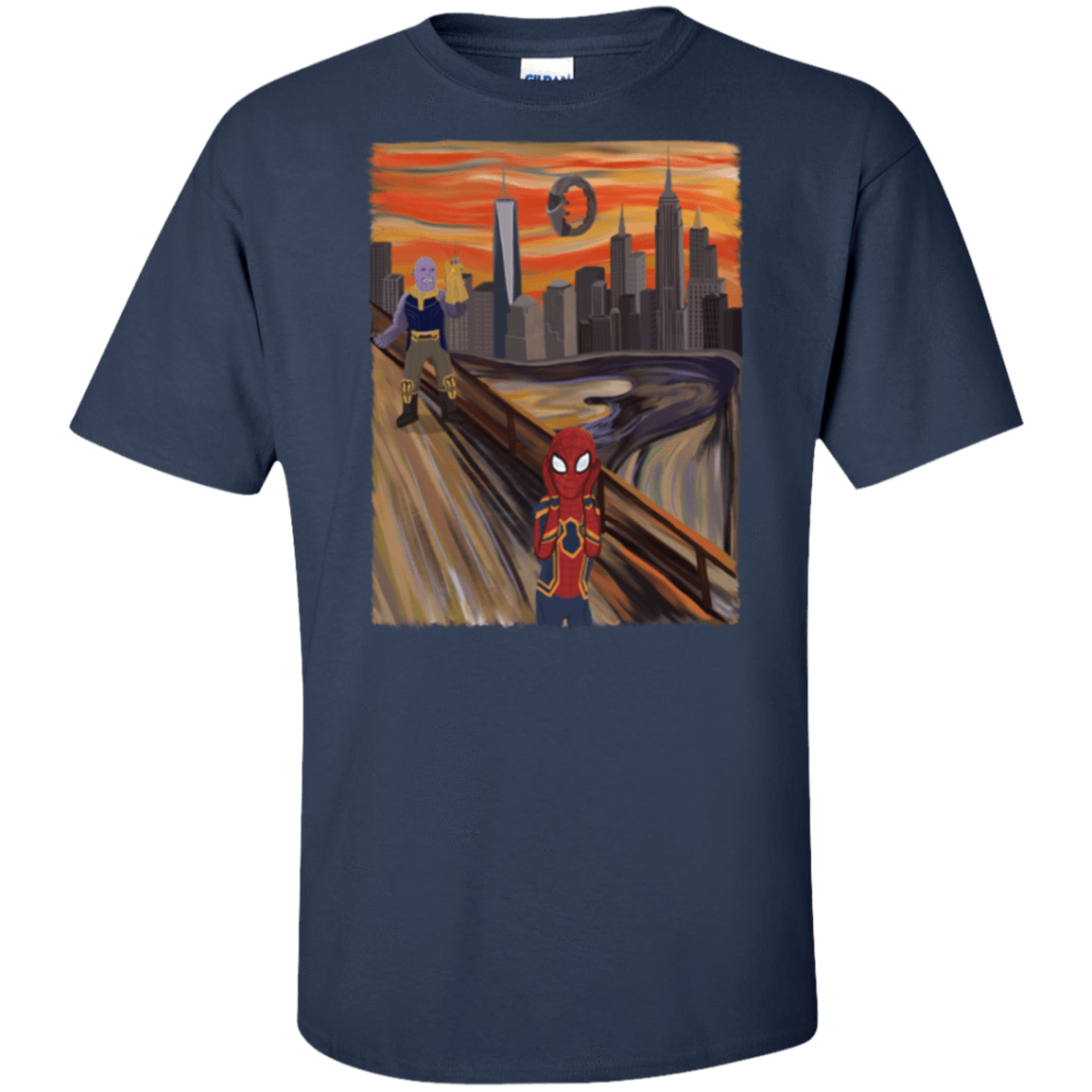 T-Shirts Navy / XLT Spider Scream Tall T-Shirt