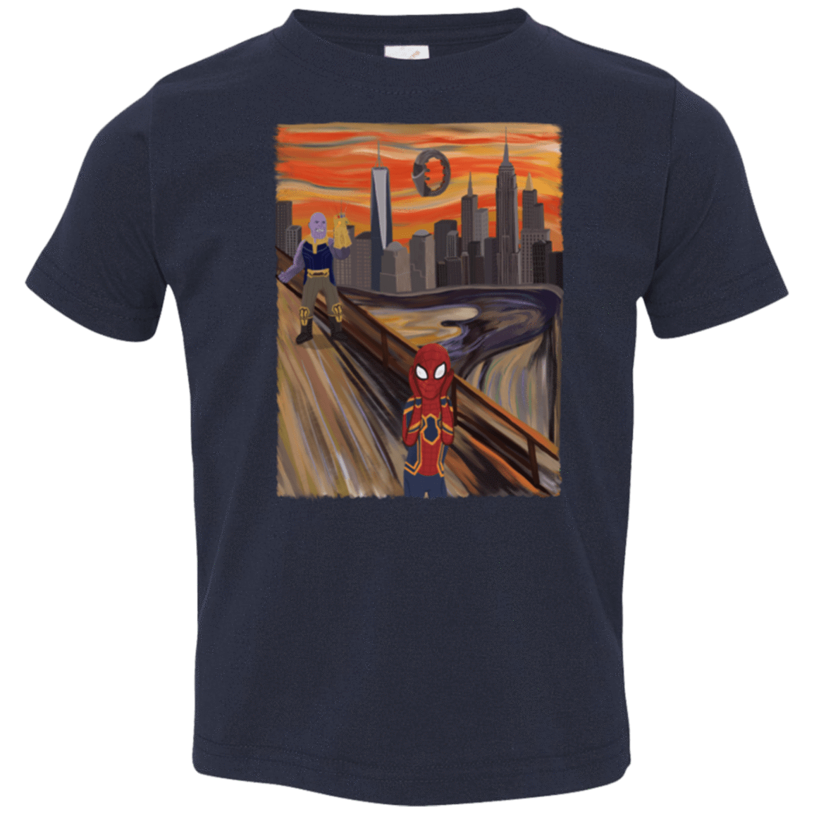 T-Shirts Navy / 2T Spider Scream Toddler Premium T-Shirt