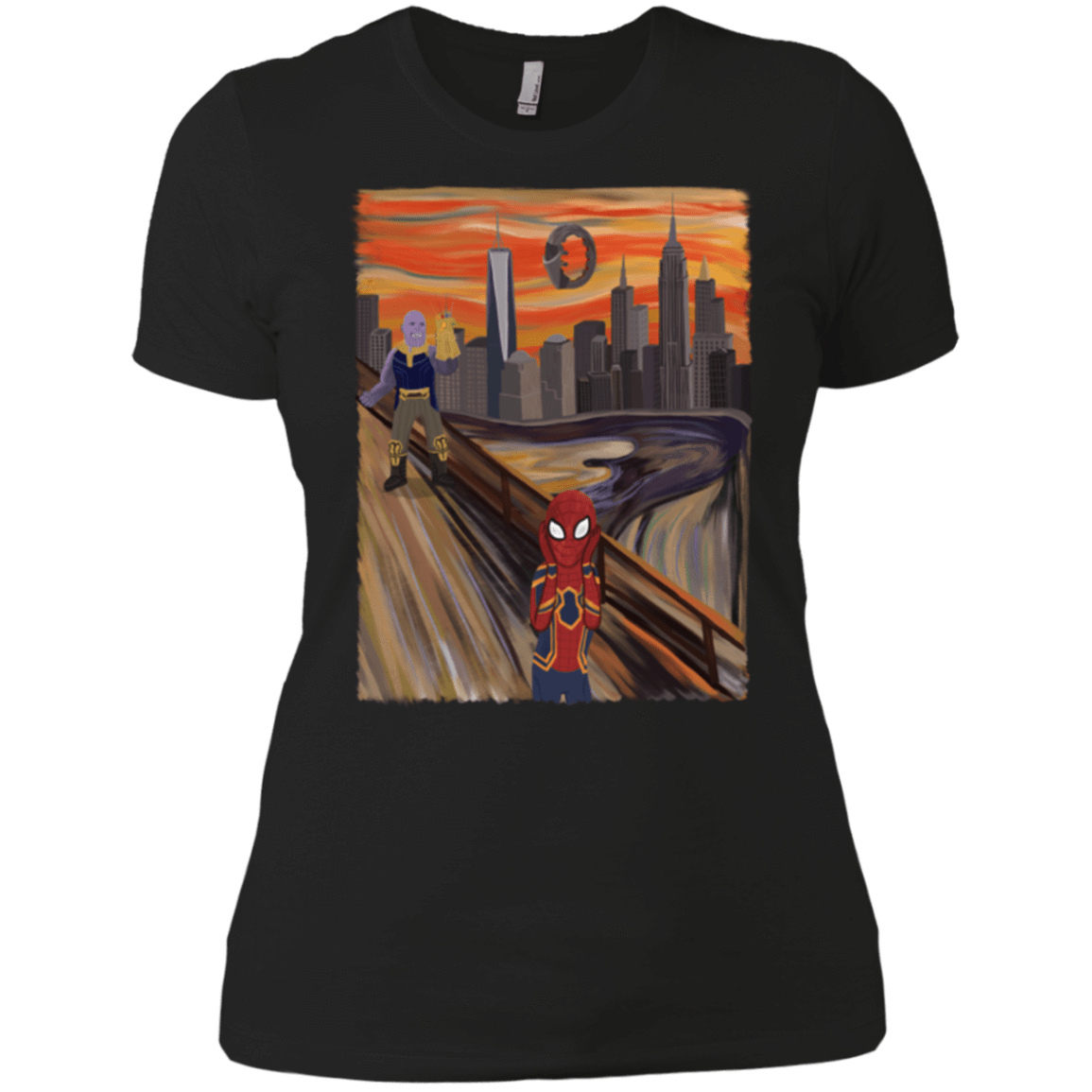 T-Shirts Black / X-Small Spider Scream Women's Premium T-Shirt