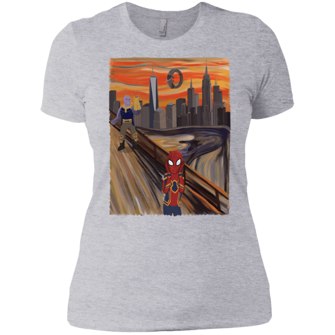 T-Shirts Heather Grey / X-Small Spider Scream Women's Premium T-Shirt