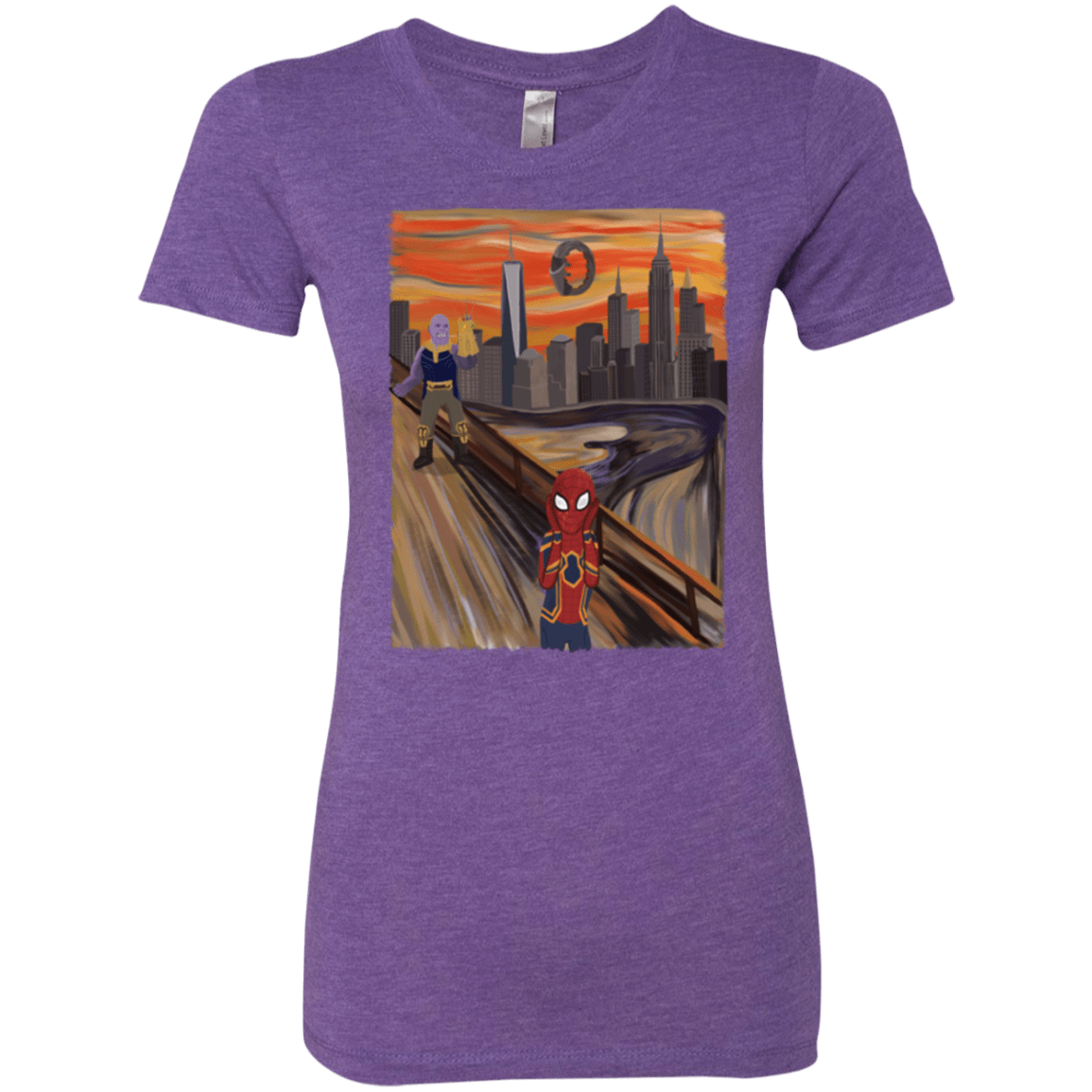 T-Shirts Purple Rush / S Spider Scream Women's Triblend T-Shirt