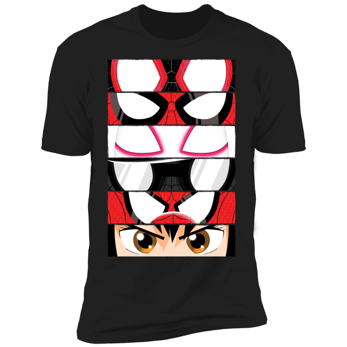 T-Shirts Black / S Spider-Verse Eyes Men's Premium T-Shirt
