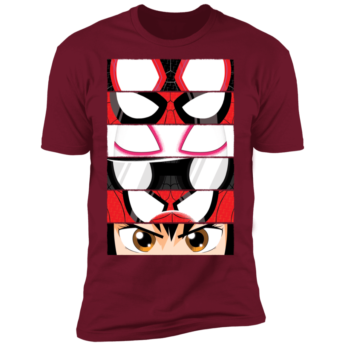 T-Shirts Cardinal / S Spider-Verse Eyes Men's Premium T-Shirt