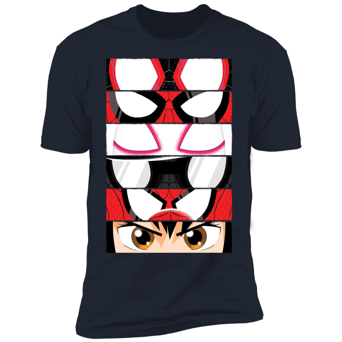 T-Shirts Midnight Navy / S Spider-Verse Eyes Men's Premium T-Shirt