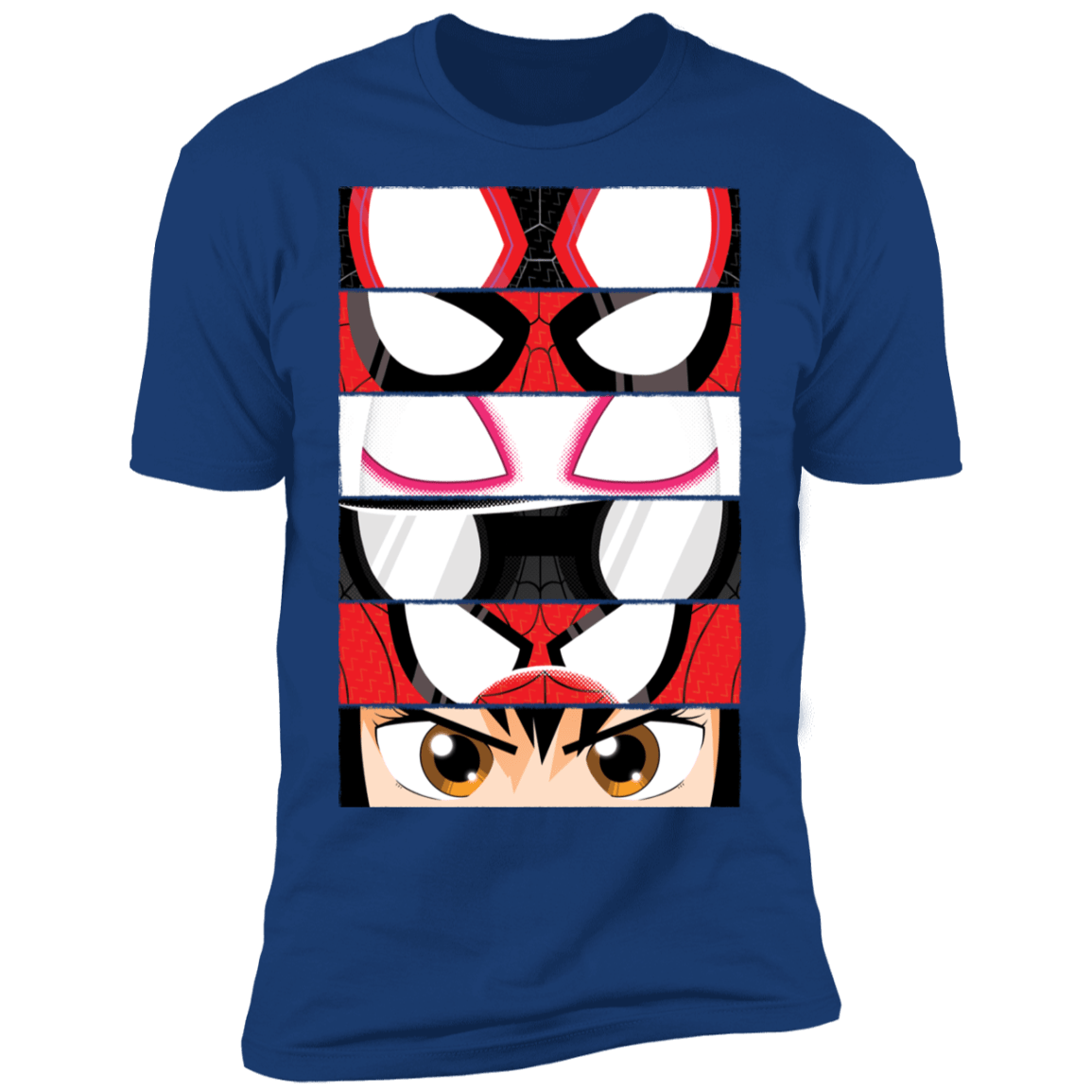 T-Shirts Royal / S Spider-Verse Eyes Men's Premium T-Shirt