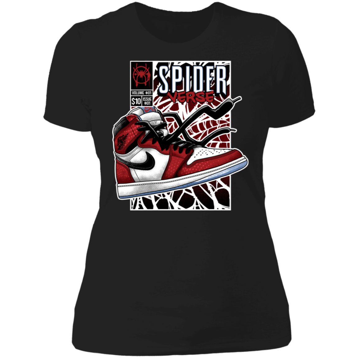 T-Shirts Black / X-Small Spider Verse Women's Premium T-Shirt