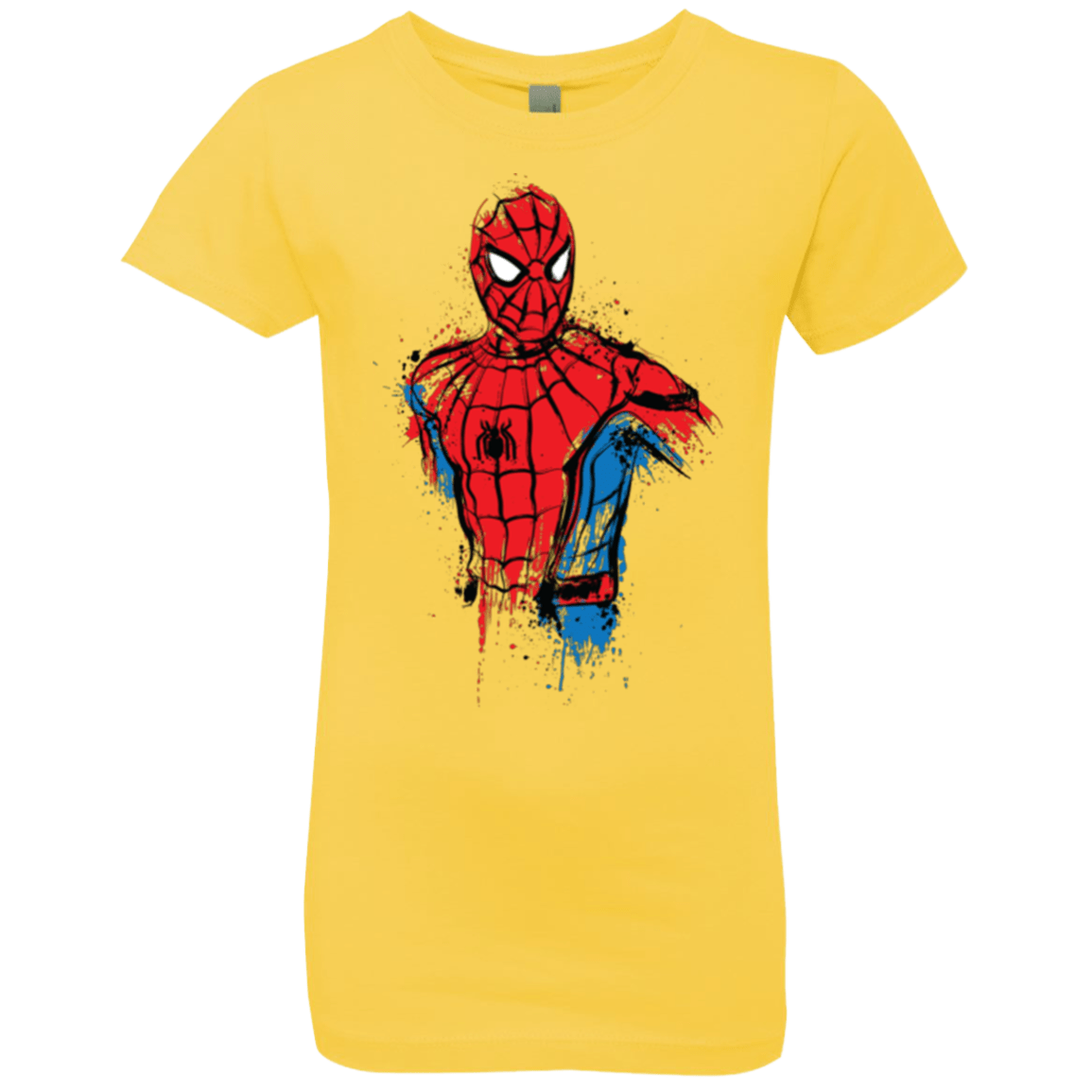 T-Shirts Vibrant Yellow / YXS Spiderman- Friendly Neighborhood Girls Premium T-Shirt