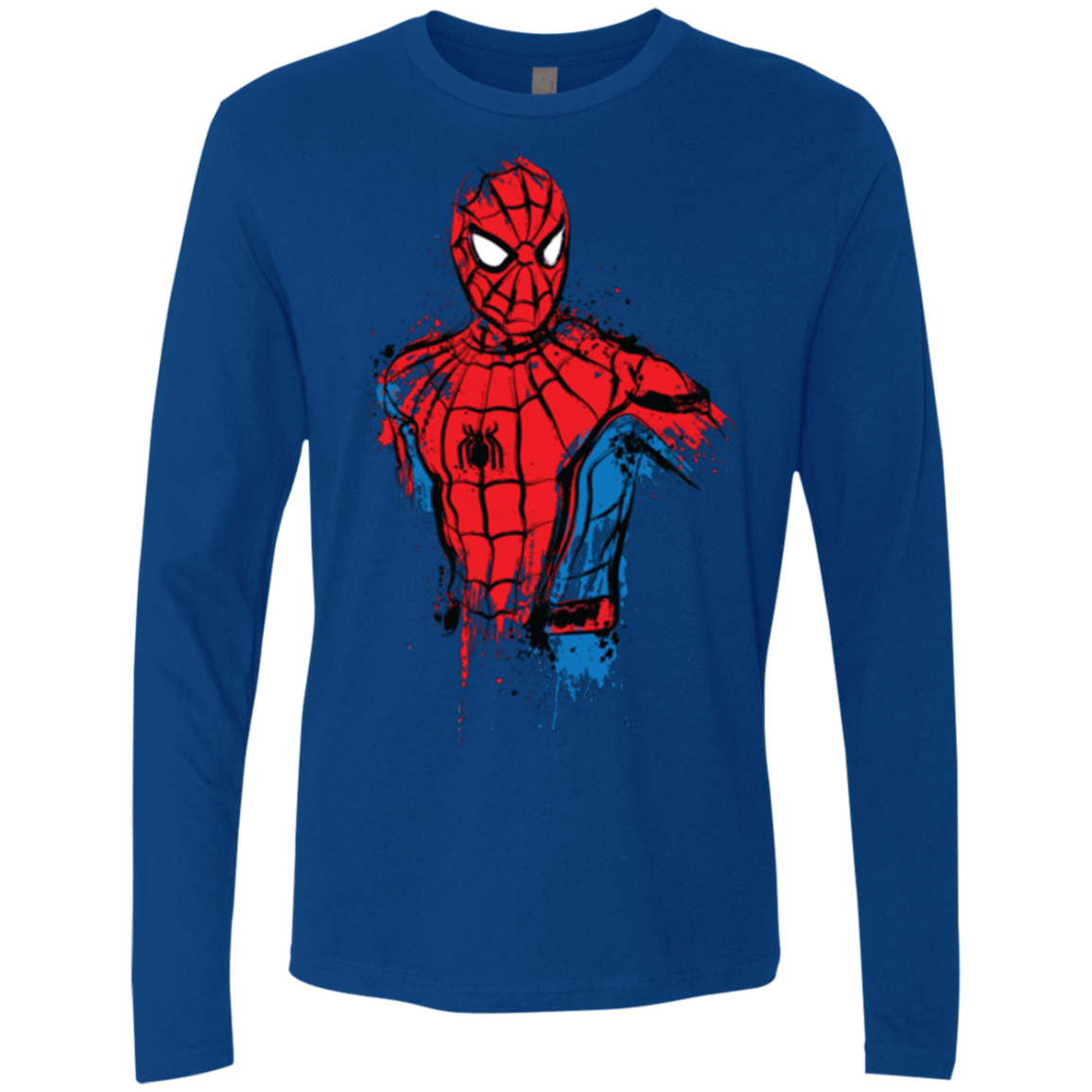 T-Shirts Royal / S Spiderman- Friendly Neighborhood Men's Premium Long Sleeve