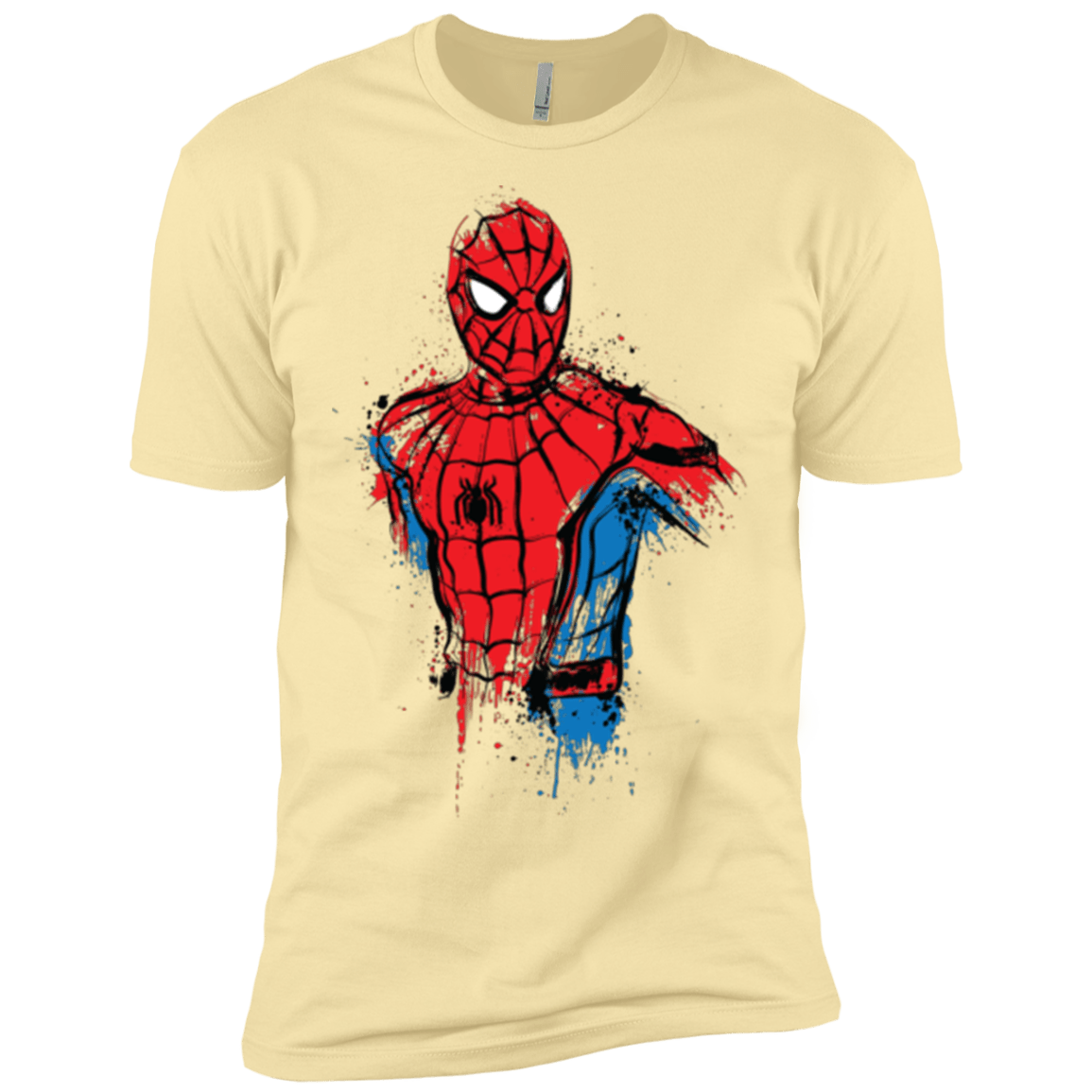 T-Shirts Banana Cream / X-Small Spiderman- Friendly Neighborhood Men's Premium T-Shirt