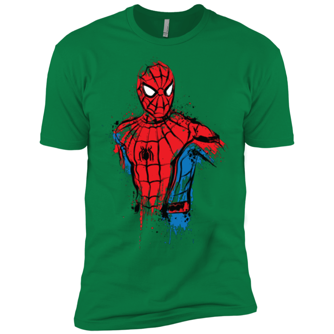 T-Shirts Kelly Green / X-Small Spiderman- Friendly Neighborhood Men's Premium T-Shirt