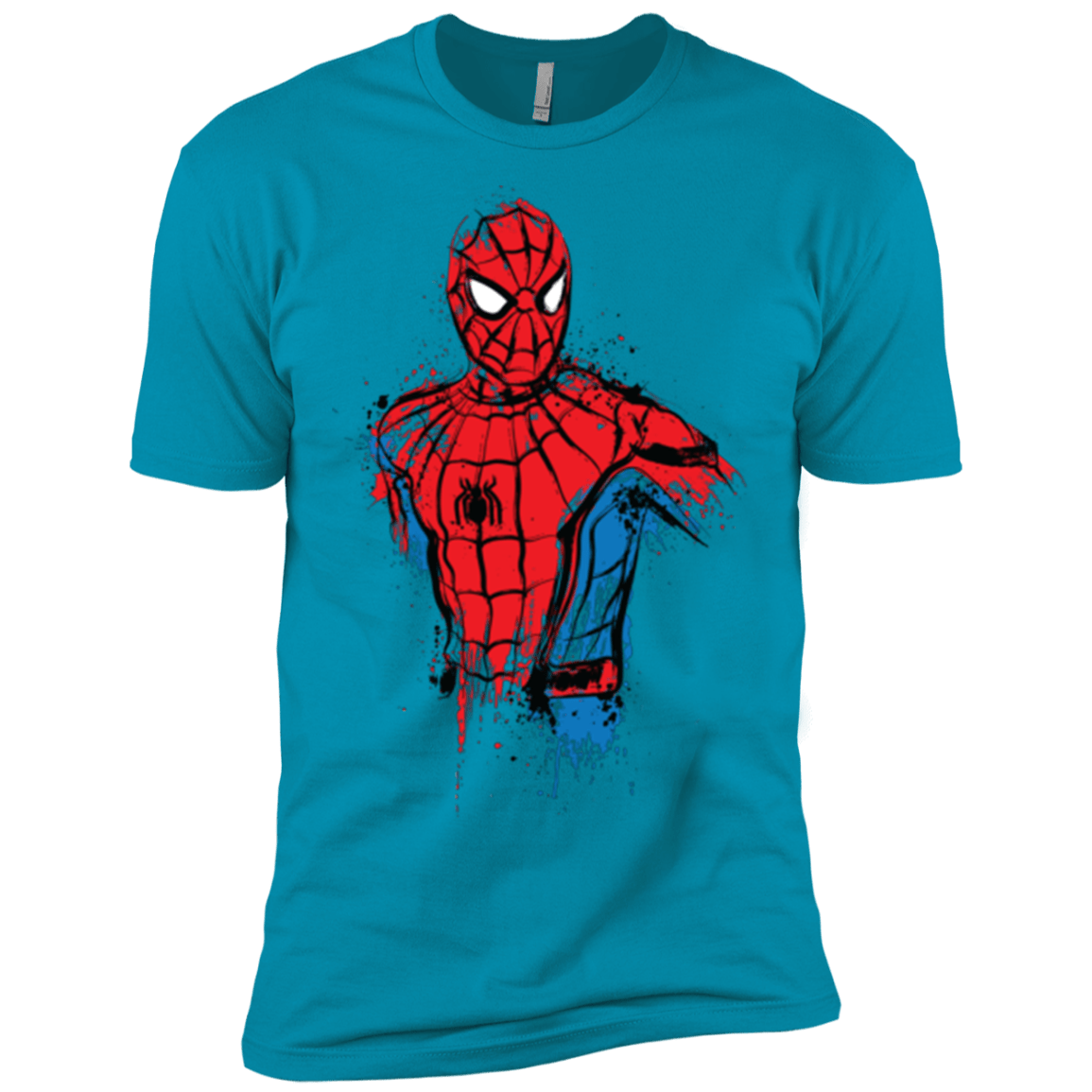 T-Shirts Turquoise / X-Small Spiderman- Friendly Neighborhood Men's Premium T-Shirt