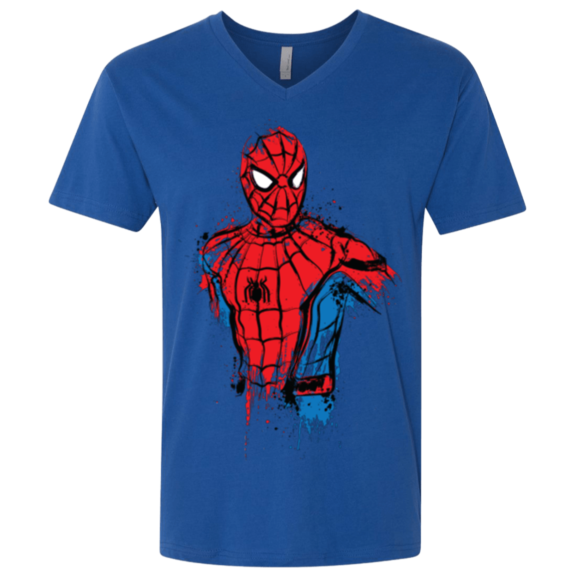 T-Shirts Royal / X-Small Spiderman- Friendly Neighborhood Men's Premium V-Neck