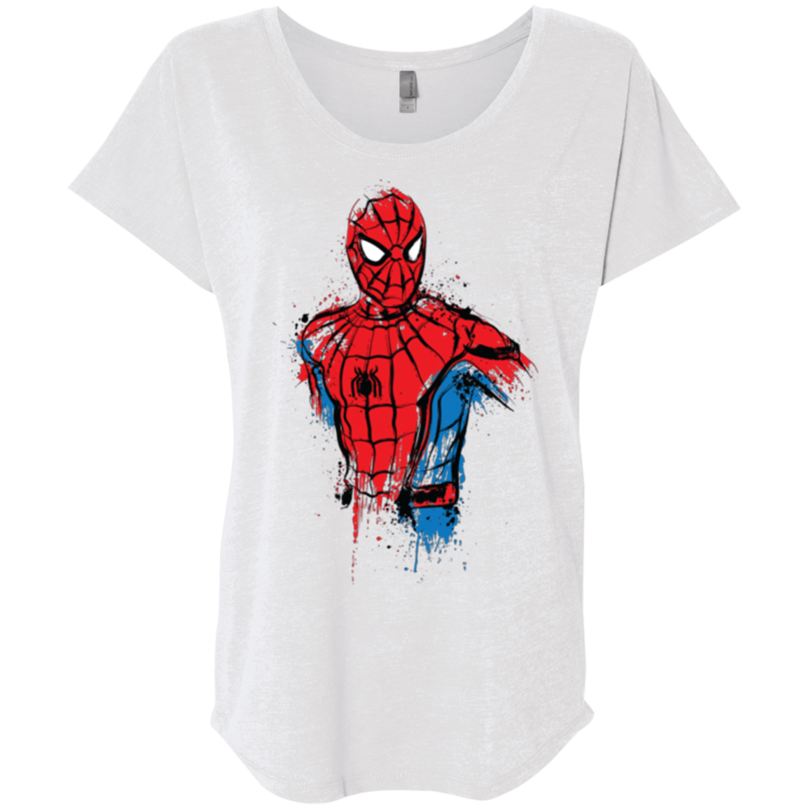 T-Shirts Heather White / X-Small Spiderman- Friendly Neighborhood Triblend Dolman Sleeve