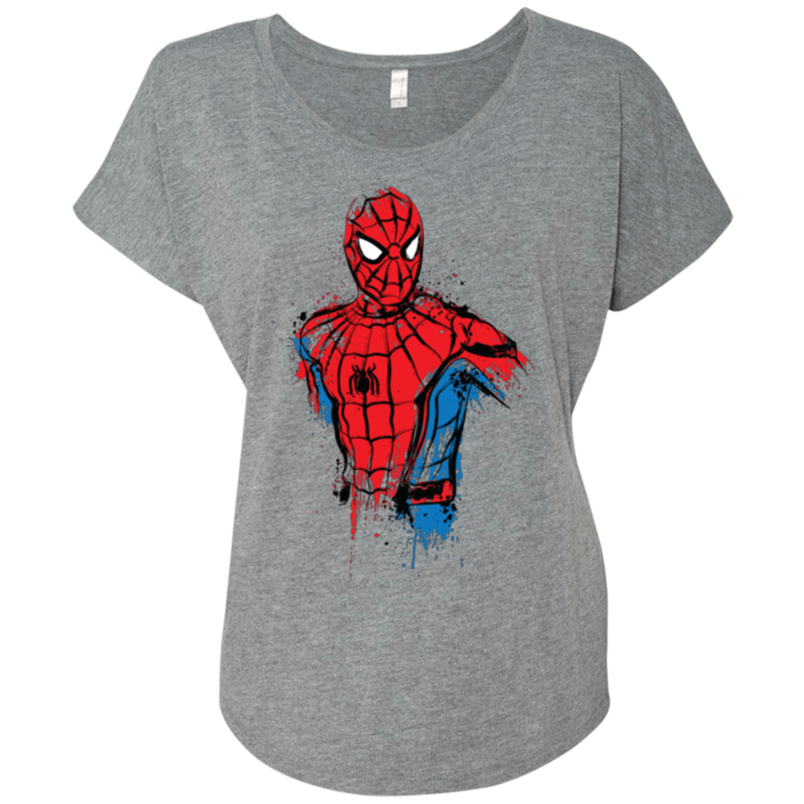 T-Shirts Premium Heather / X-Small Spiderman- Friendly Neighborhood Triblend Dolman Sleeve