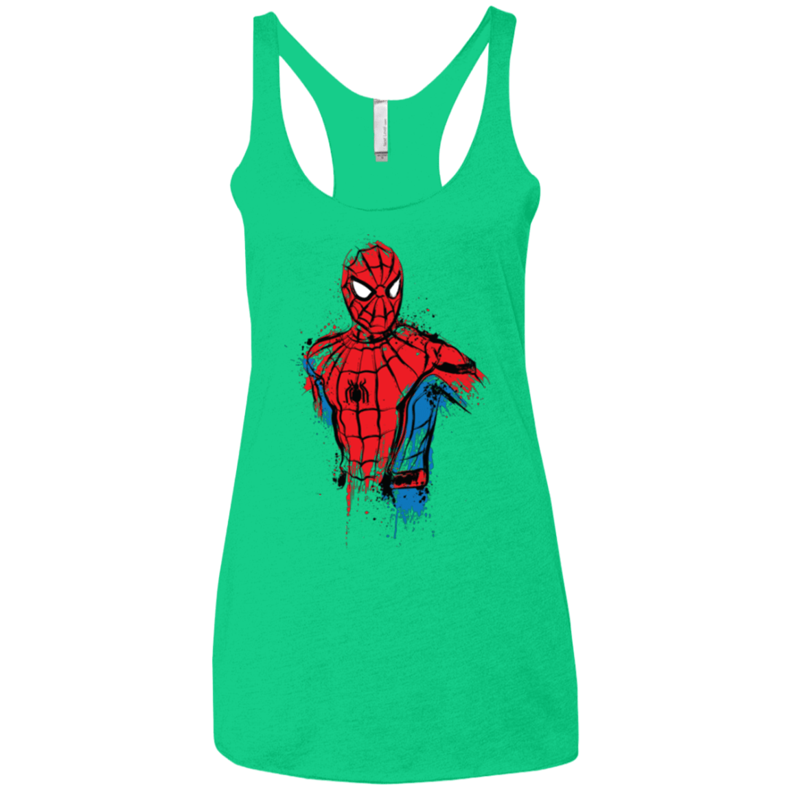 T-Shirts Envy / X-Small Spiderman- Friendly Neighborhood Women's Triblend Racerback Tank