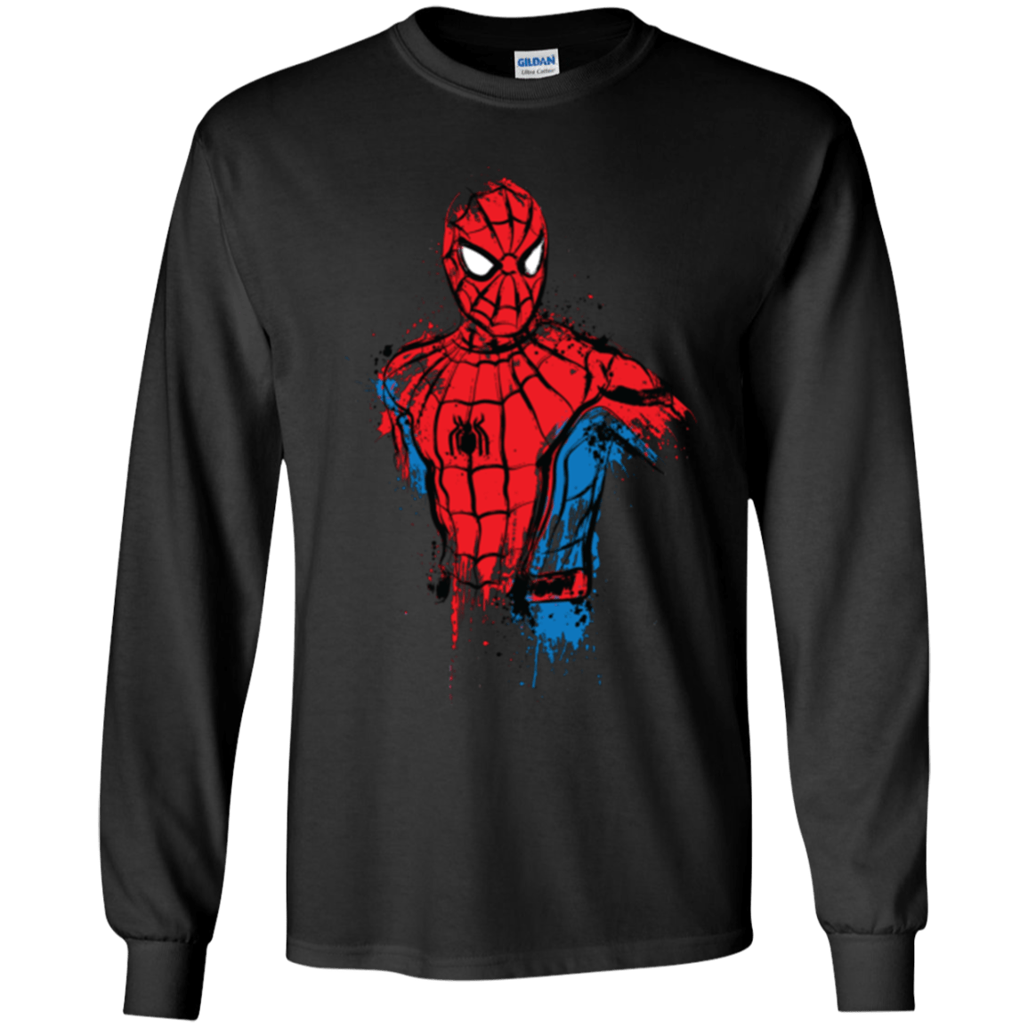 T-Shirts Black / YS Spiderman- Friendly Neighborhood Youth Long Sleeve T-Shirt