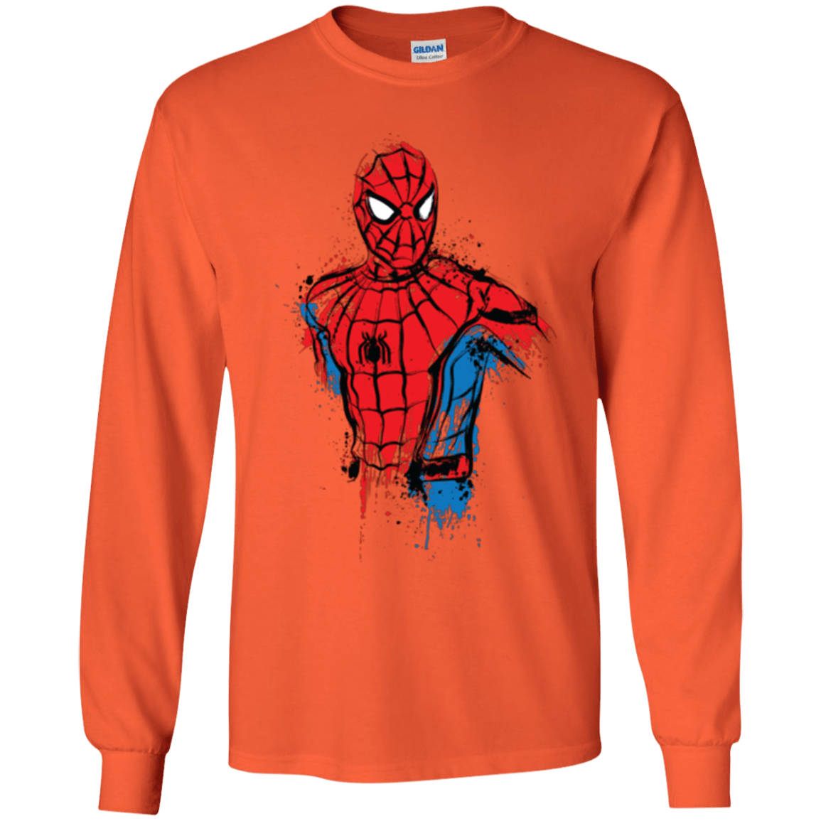 T-Shirts Orange / YS Spiderman- Friendly Neighborhood Youth Long Sleeve T-Shirt
