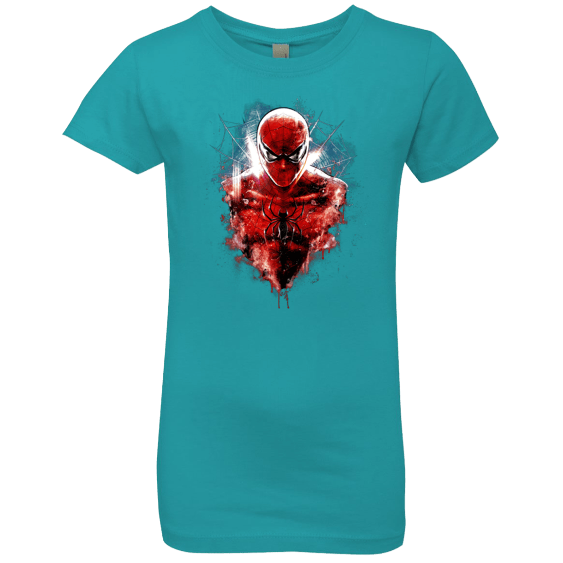 T-Shirts Tahiti Blue / YXS Spiderman Girls Premium T-Shirt