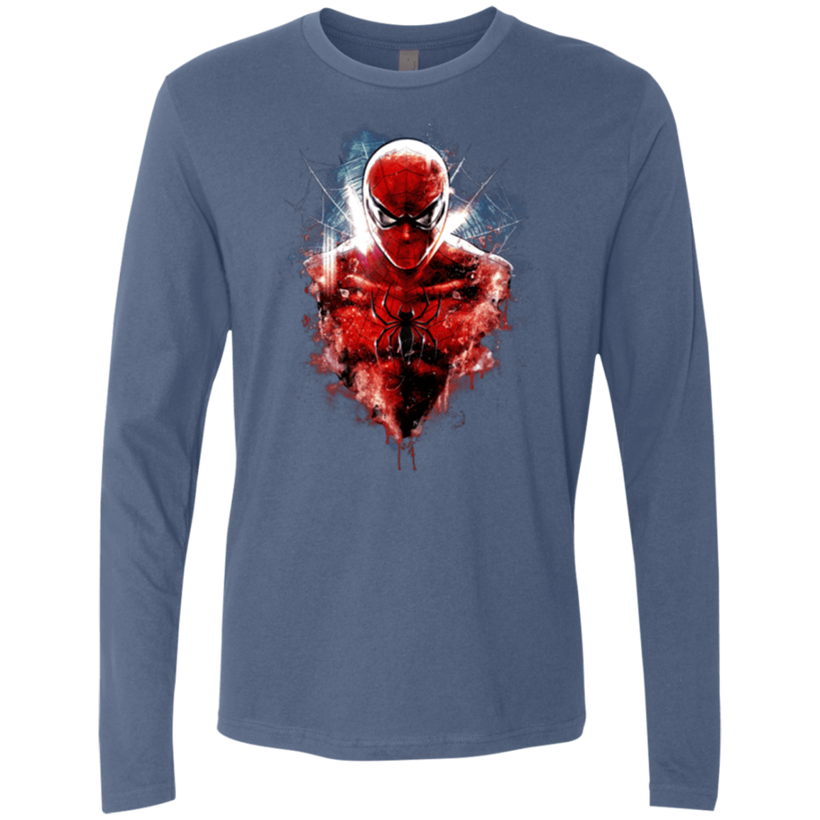 T-Shirts Indigo / Small Spiderman Men's Premium Long Sleeve