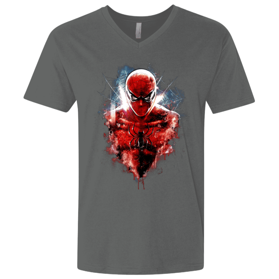 T-Shirts Heavy Metal / X-Small Spiderman Men's Premium V-Neck