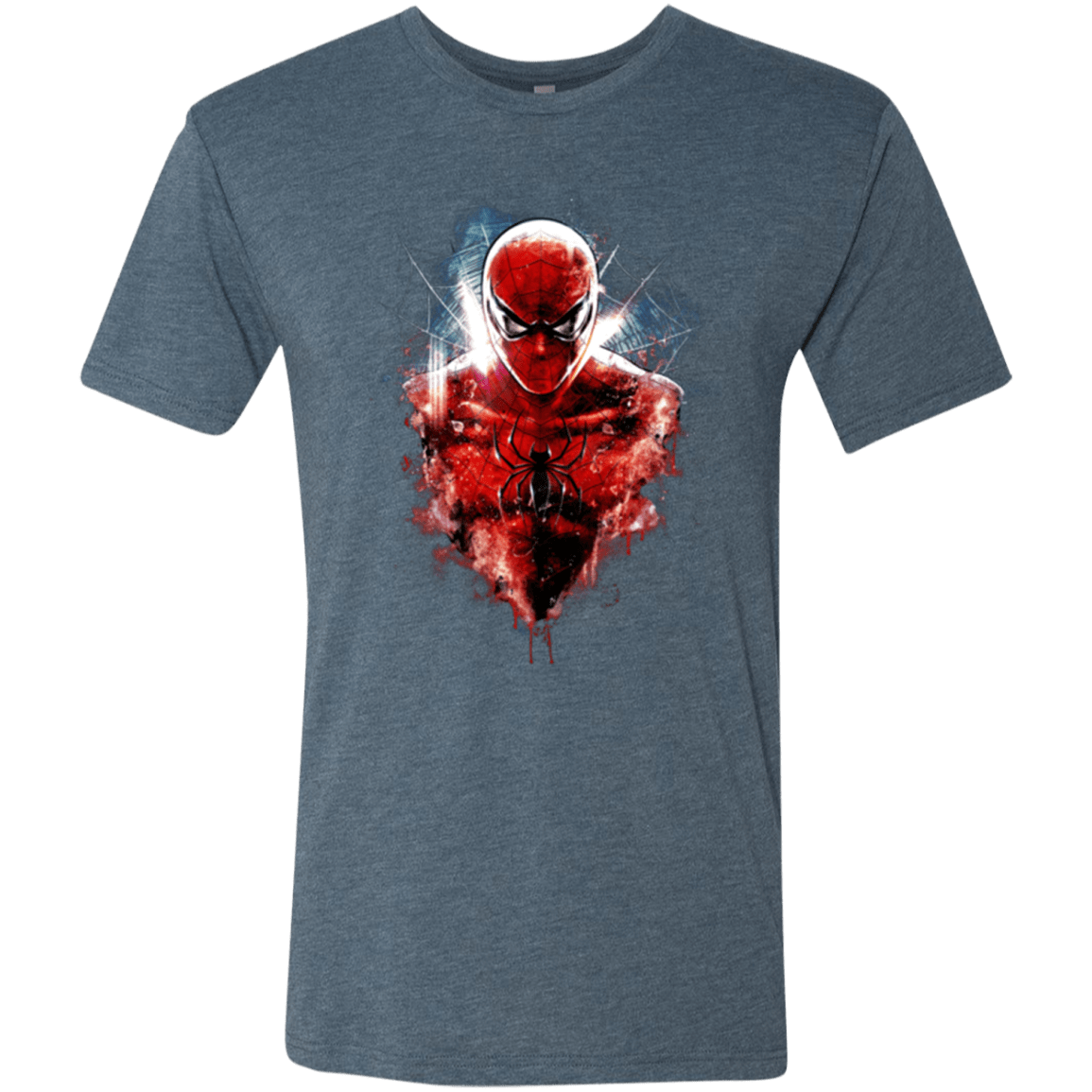 T-Shirts Indigo / Small Spiderman Men's Triblend T-Shirt