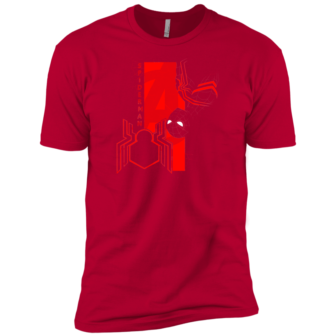 T-Shirts Red / X-Small Spiderman Profile Men's Premium T-Shirt