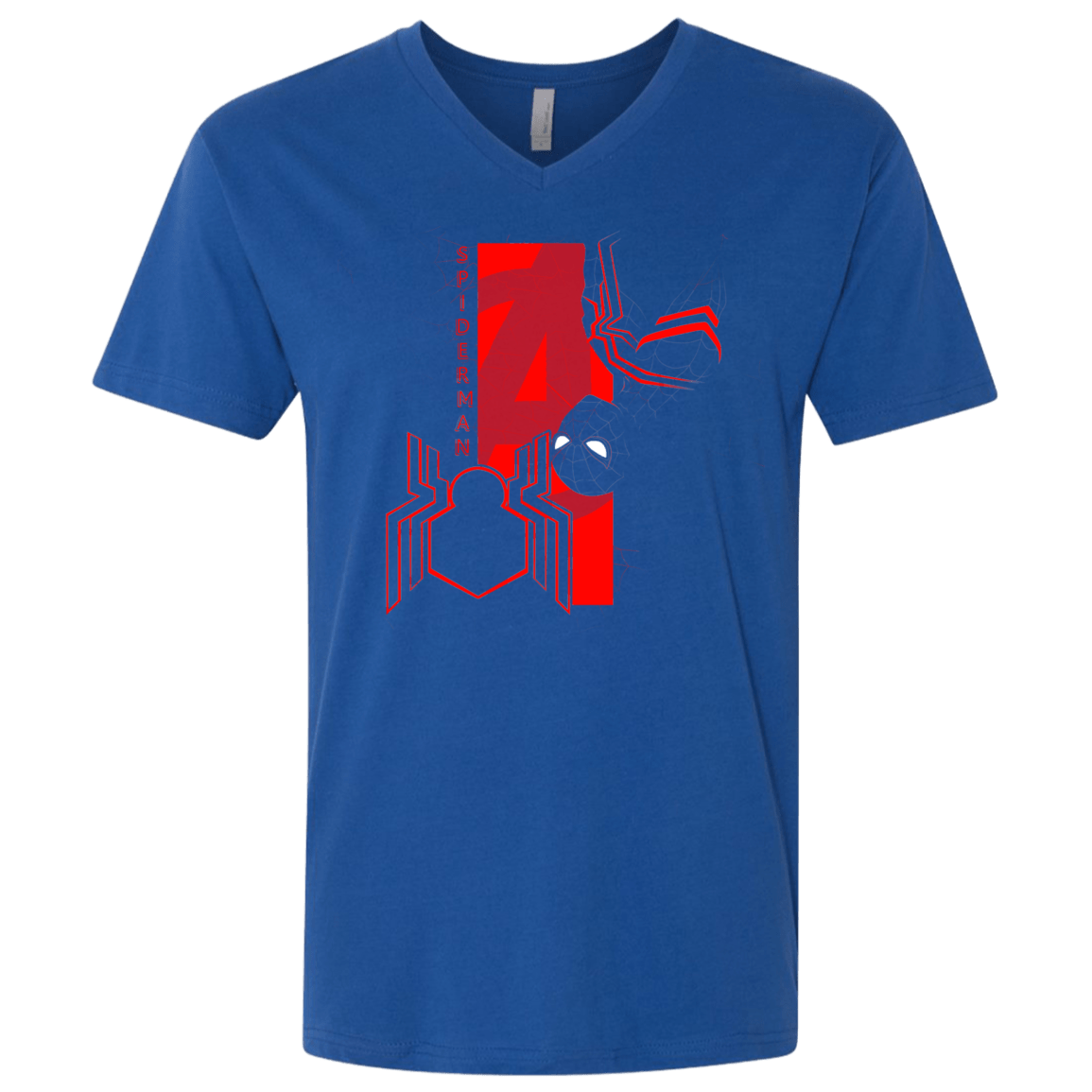 T-Shirts Royal / X-Small Spiderman Profile Men's Premium V-Neck