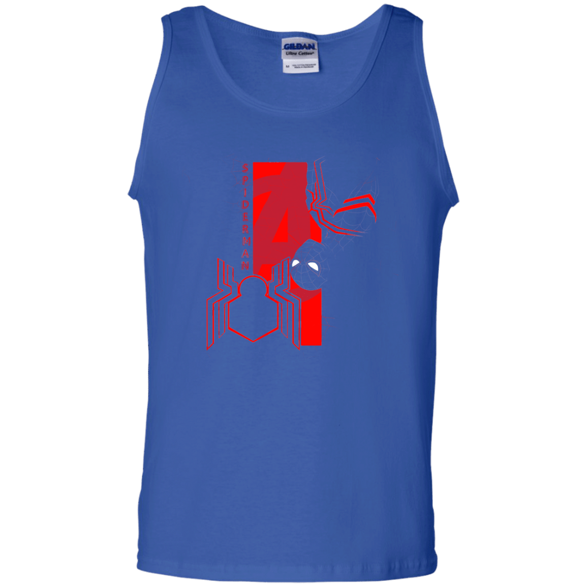 T-Shirts Royal / S Spiderman Profile Men's Tank Top