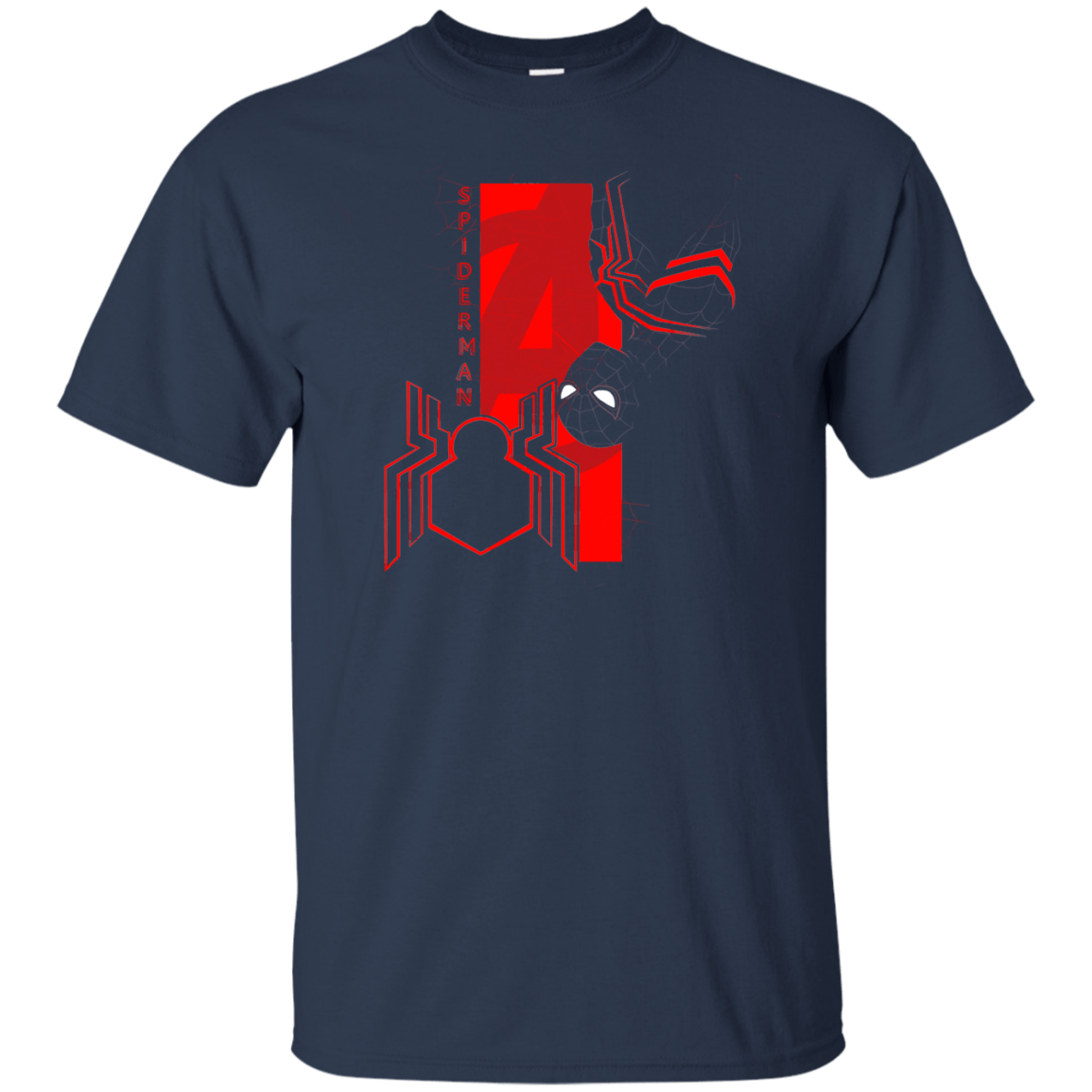 T-Shirts Navy / S Spiderman Profile T-Shirt