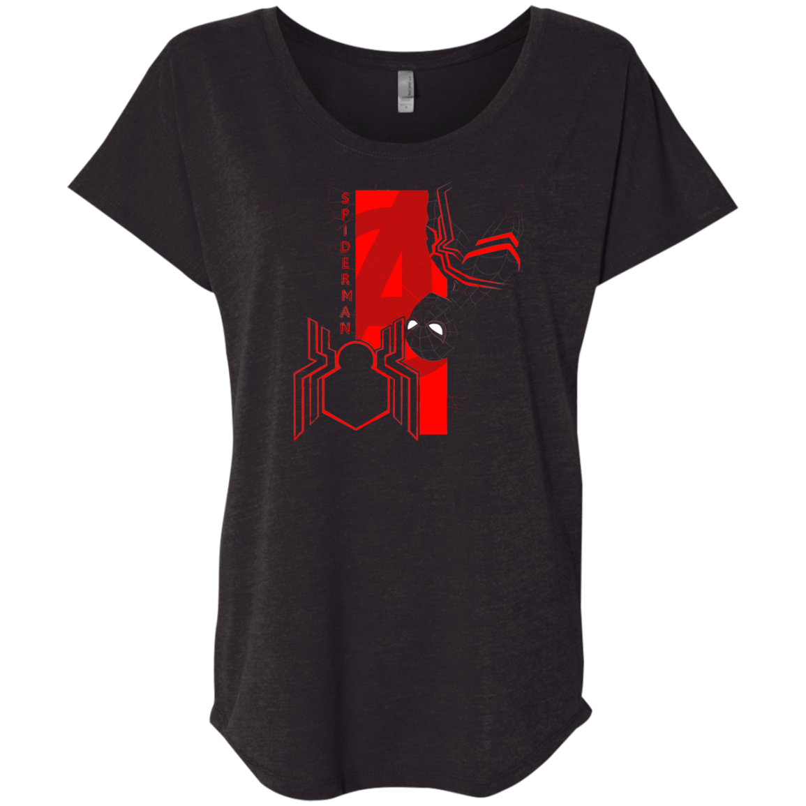 T-Shirts Vintage Black / X-Small Spiderman Profile Triblend Dolman Sleeve