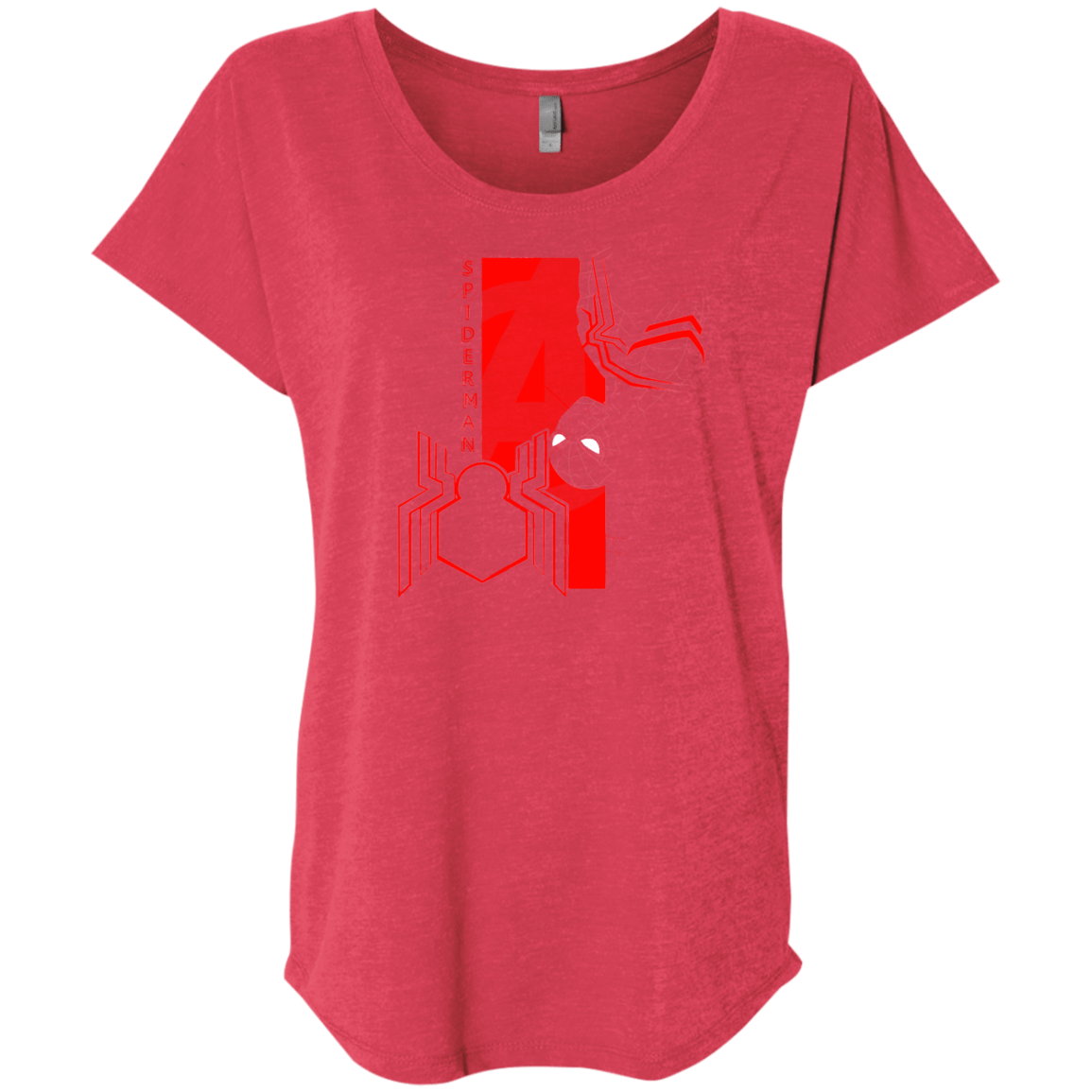 T-Shirts Vintage Red / X-Small Spiderman Profile Triblend Dolman Sleeve