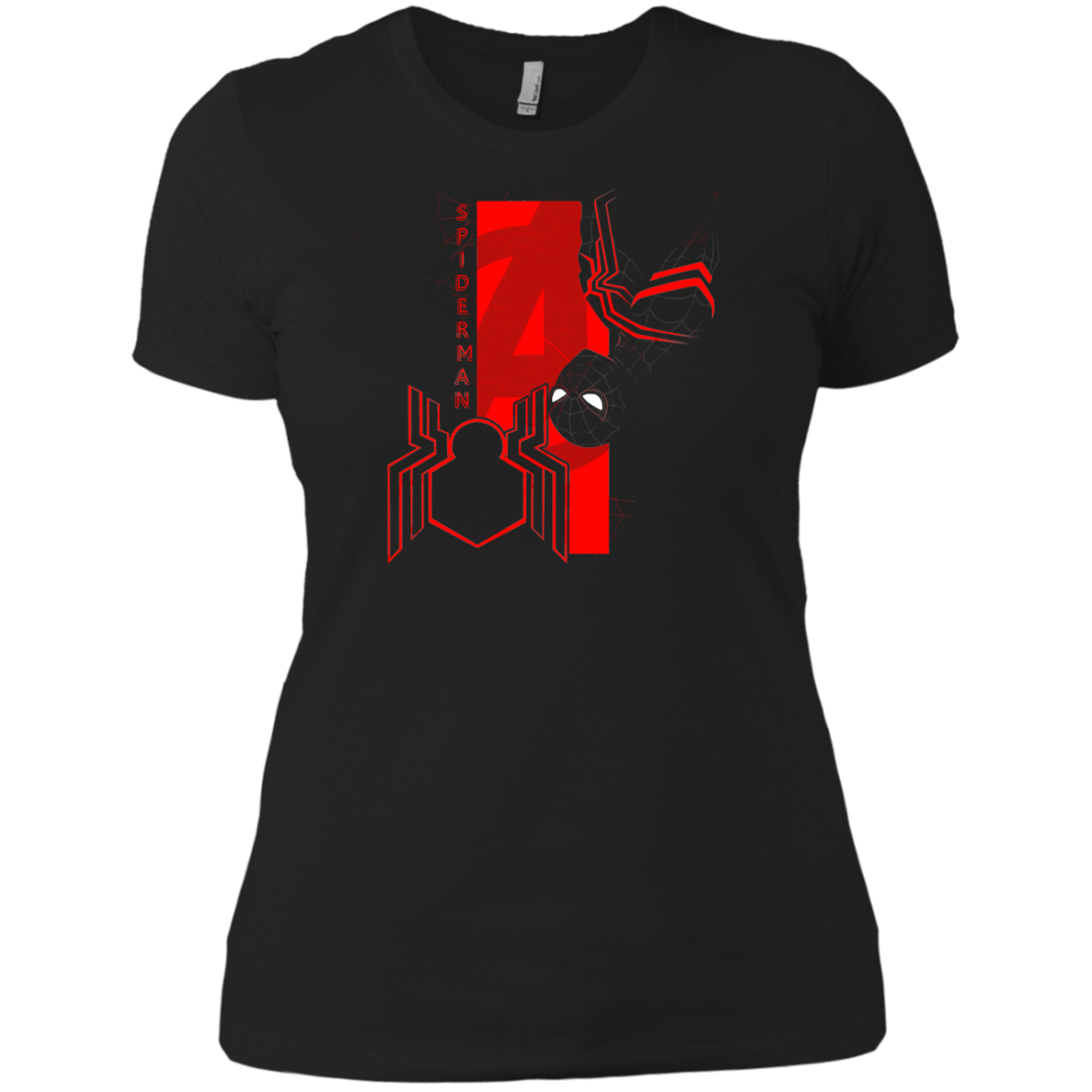 T-Shirts Black / X-Small Spiderman Profile Women's Premium T-Shirt